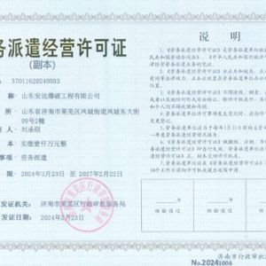 勞務(wù)派遣經(jīng)營(yíng)許可證